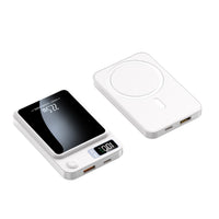 Magnetic Power Bank 10000mAh - Portable White Charger