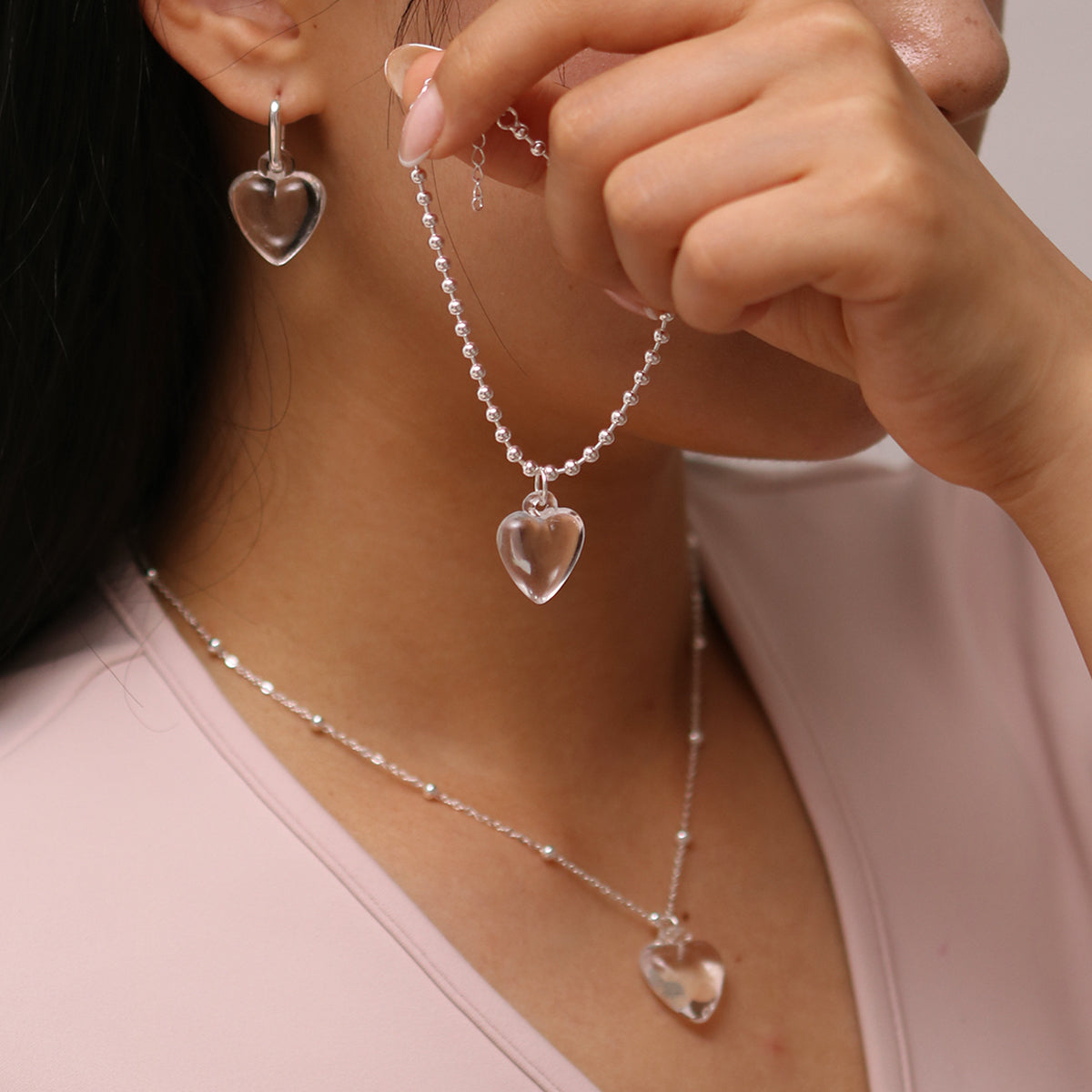 Heart Pendant Bracelet-3