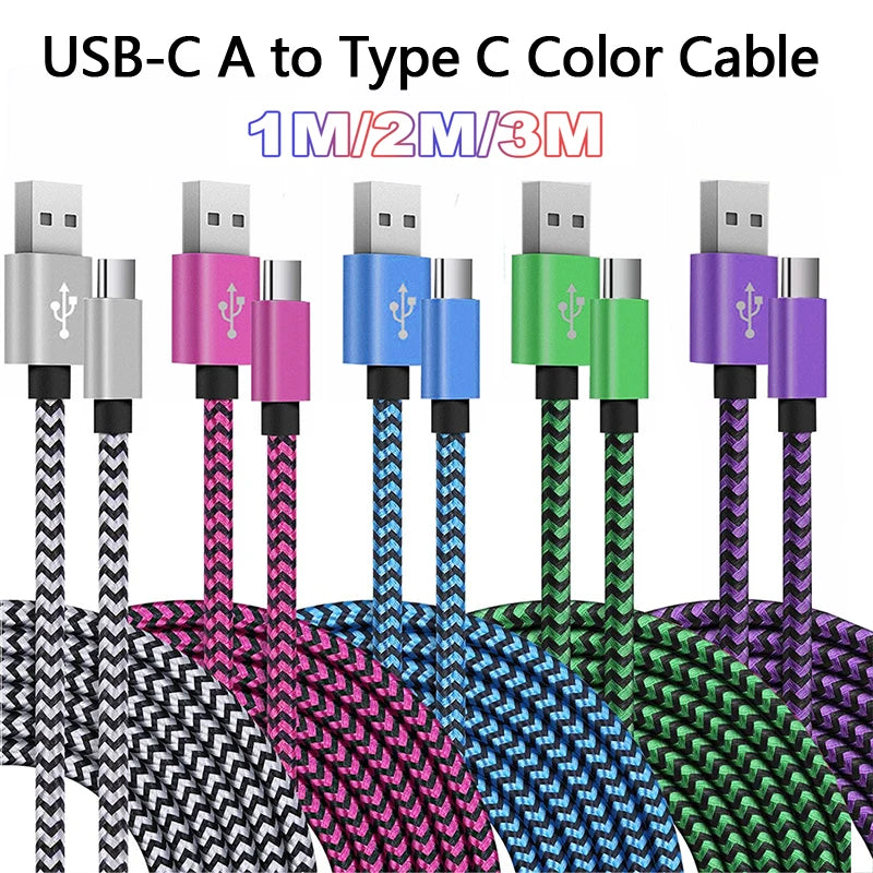 Durable Fast Charging USB A to USB C Cable