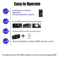 ELM327 V1.5 WiFi OBD2 Scanner for Android & iOS