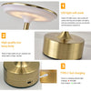 Wireless LED Touch Sensor Table Lamp USB Rechargeable
