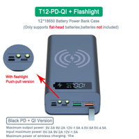 Quick Charge QC3.0 DIY 12x18650 Power Bank Case