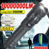 2000LM Tactical USB Rechargeable LED Flashlight