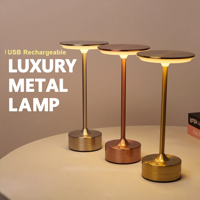 Wireless LED Touch Sensor Table Lamp USB Rechargeable