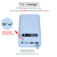Quick Charge QC3.0 DIY 12x18650 Power Bank Case
