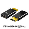 4K 30Hz DP to HDMI Converter Adapter with Audio