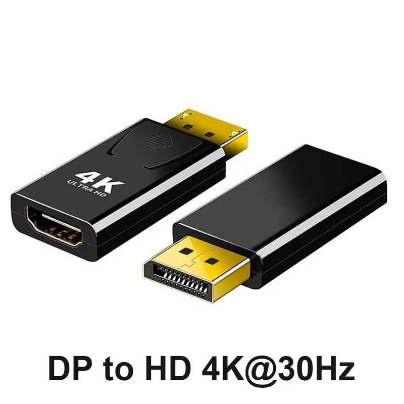 4K 30Hz DP to HDMI Converter Adapter with Audio