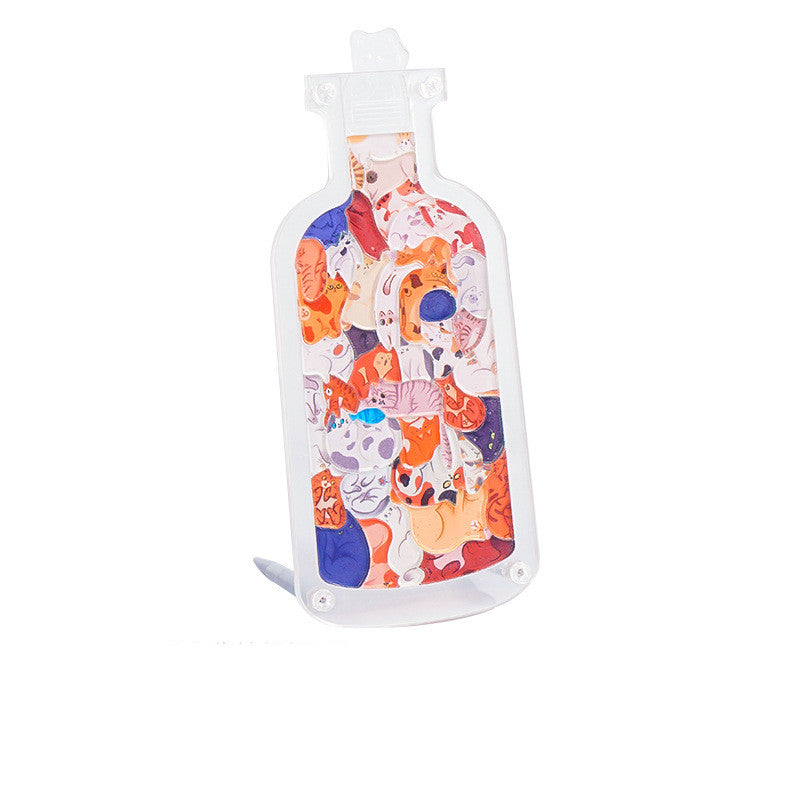 Transparent Acrylic Cat Shaped Jigsaw Puzzle-3